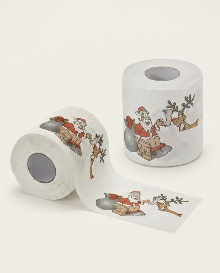 Rolo de Papel Higi&ecirc;nico Papai Noel e Rena - image 0