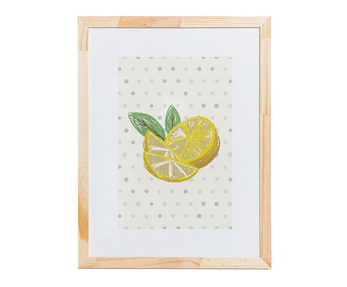 Quadro Lim&atilde;o I Amarelo e Branco - image 0