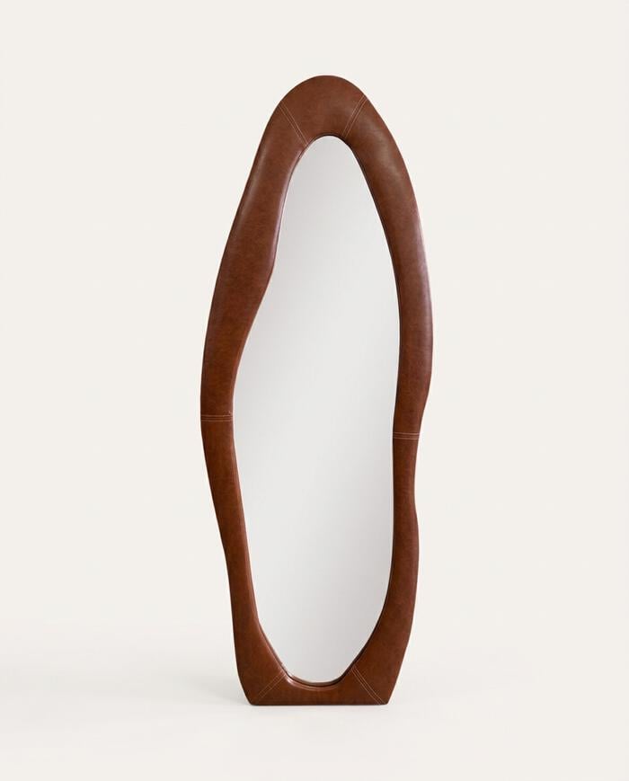 Espelho de Corpo Paris Org&acirc;nico em Corino Marrom - image 0