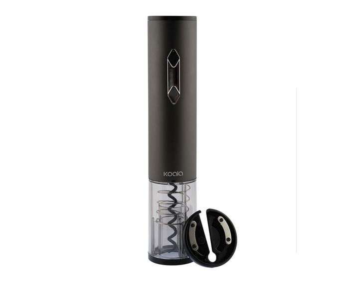 Saca Rolha El&eacute;trico A&ccedil;o Inox Preto - image 0