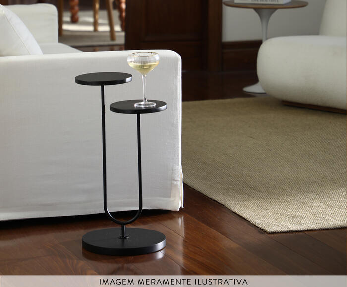 Mesa Lateral Bliss Preto image number 1