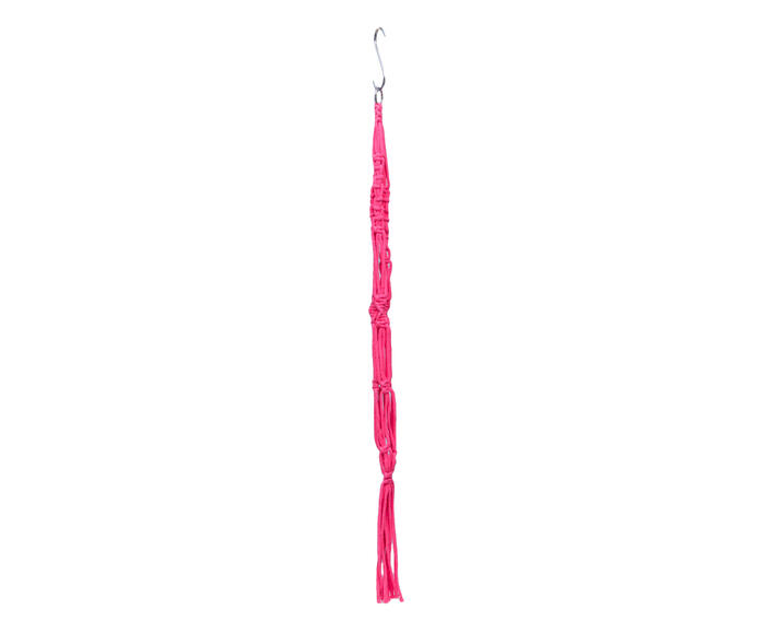 Hanger em Macram&ecirc; Neon Pink - image 1