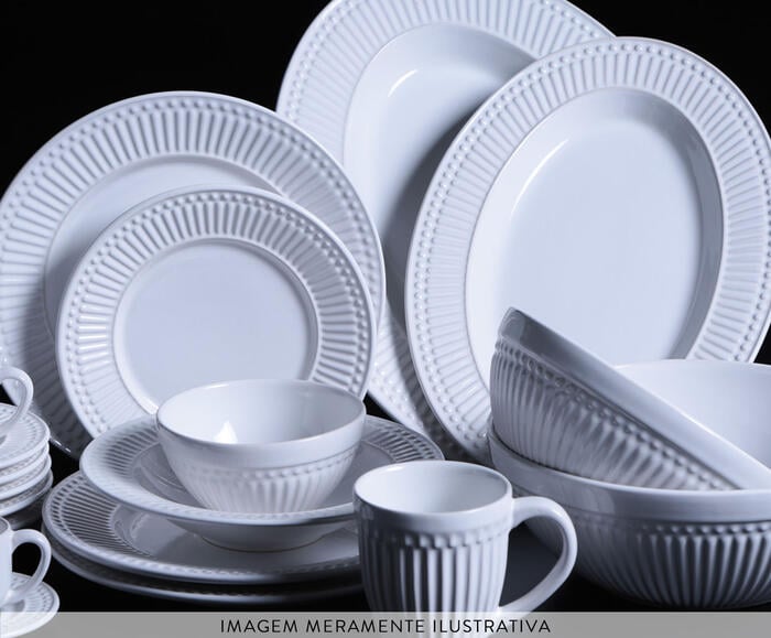 Aparelho de Jantar Roma Branco - image 1