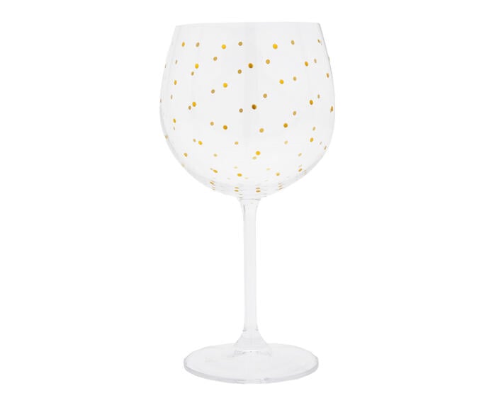 Ta&ccedil;a em Cristal Po&aacute;s Dourado - image 0