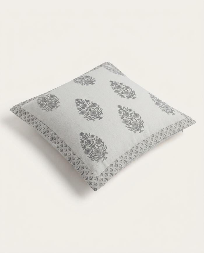 Capa de Almofada Myra Off-White e Cinza - image 1