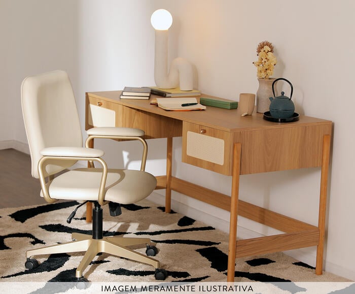 Cadeira Office Chicago em Courino image number 5