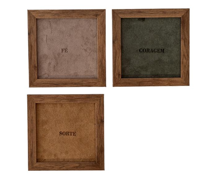 Jogo de Quadros Trio "F&eacute;, Coragem e Sorte" - image 1