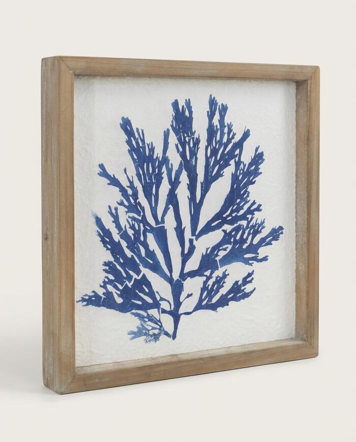 Quadro Einbeck Branco e Azul image number 1