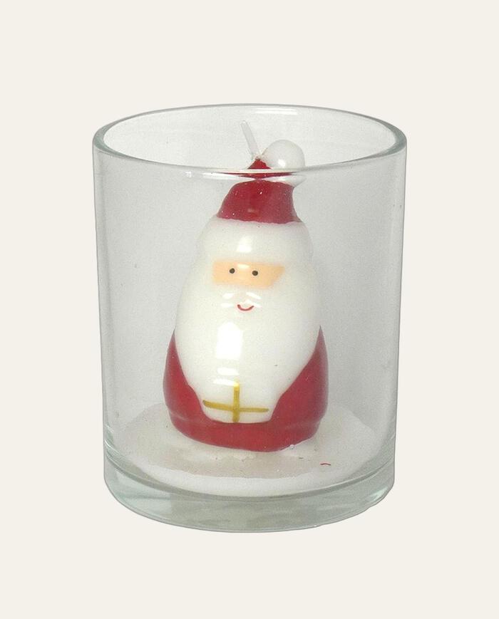 Vela em Copo Decorativa Papai Noel image number 0