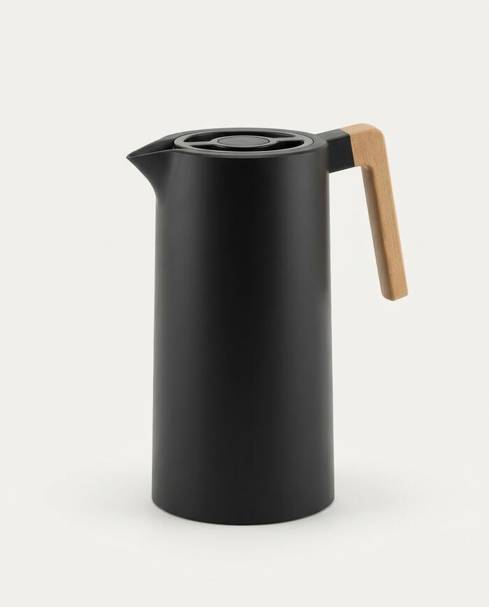 Garrafa Termica com Cabo Luppo Preto image number 0