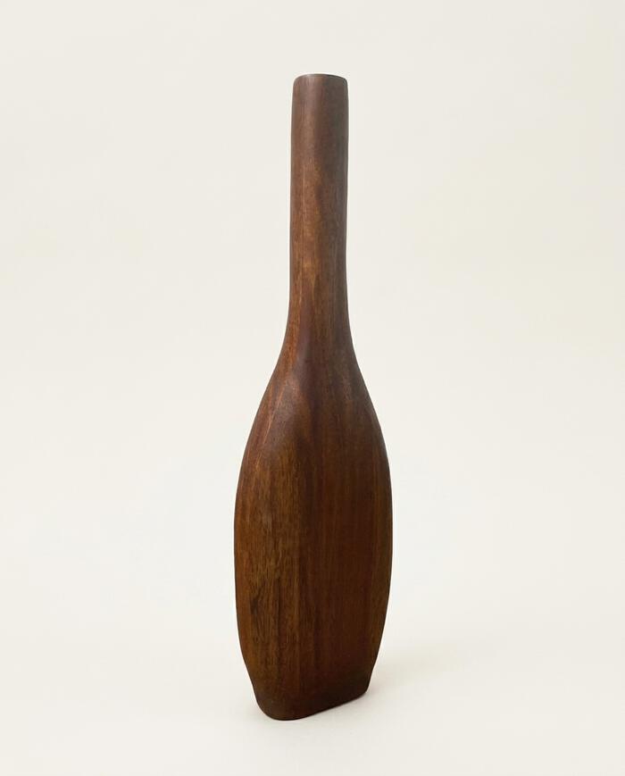 Vaso em Madeira Quatrine - Marrom Claro - image 0
