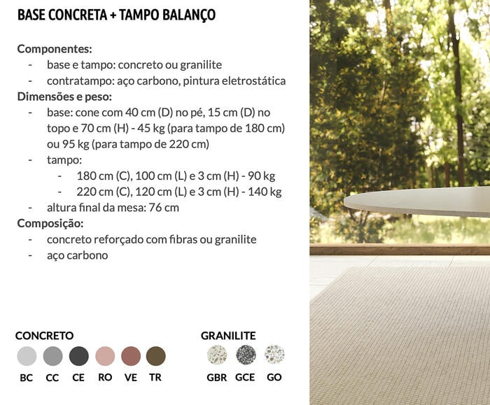 Mesa de Jantar com Tampo Balan&ccedil;o Branco - image 1