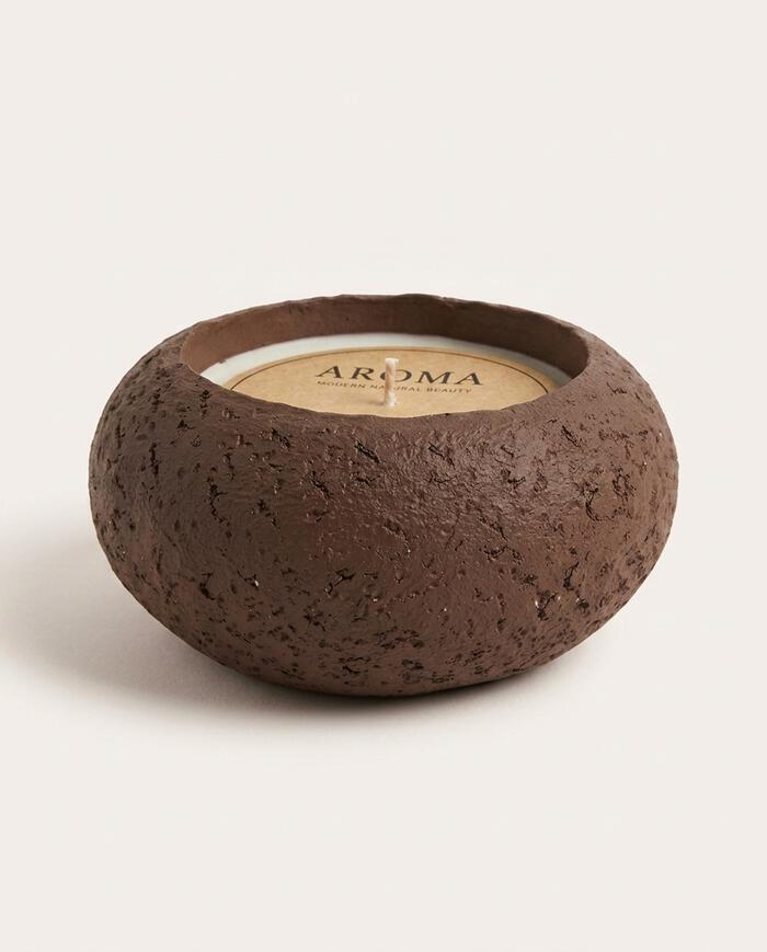 Vela Aromatizada Ciottolo Marrom image number 2