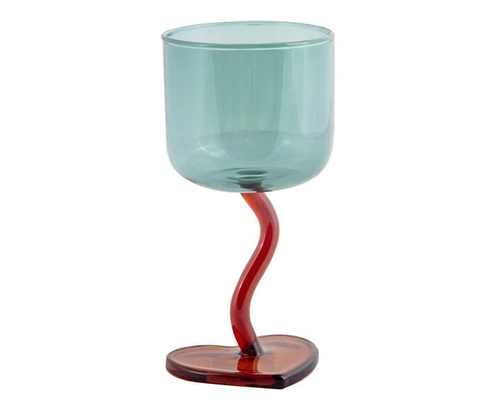Ta&ccedil;a Heart Azul com Base Vermelha - 230ml - image 0