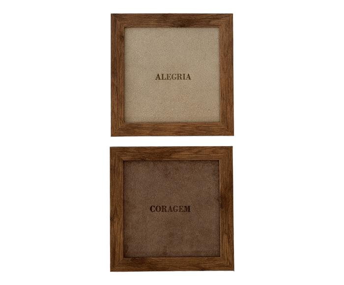 Jogo de Quadros "Alegria e Coragem" Off-White e Fendi - image 1
