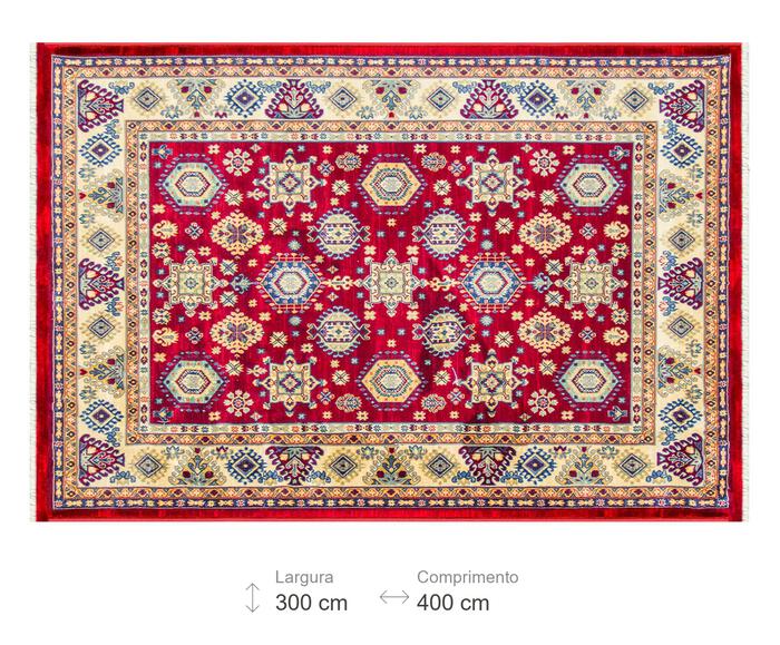 Tapete Turco Kasakh Claret Red image number 2