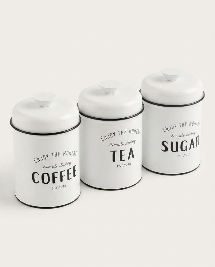 Jogo de Porta-Condimentos Coffee, Tea & Sugar image number 3