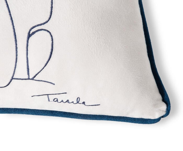 Capa de Almofada Bordada Antropofagia de Tarsila do Amaral Off-White image number 7