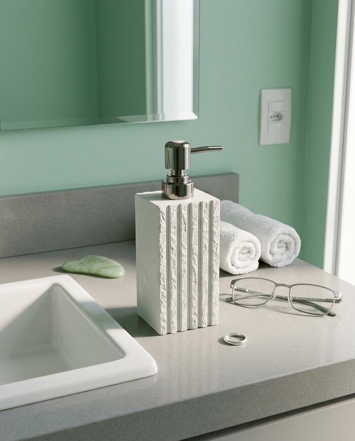 Porta-Sabonete L&iacute;quido Dessau Branco - image 1