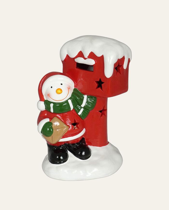 Caixa de Correio com Luz Boneco de Neve - image 0