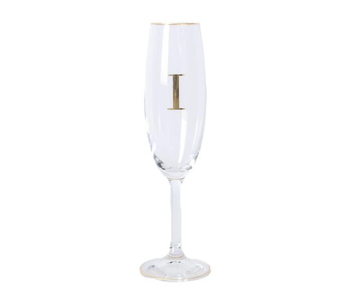 Ta&ccedil;a para Champagne em Cristal Inicial Gold I - image 0