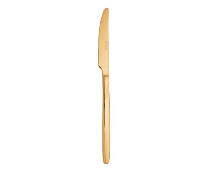 Jogo de Facas para Churrasco em A&ccedil;o Inox Viena Dourado - image 0