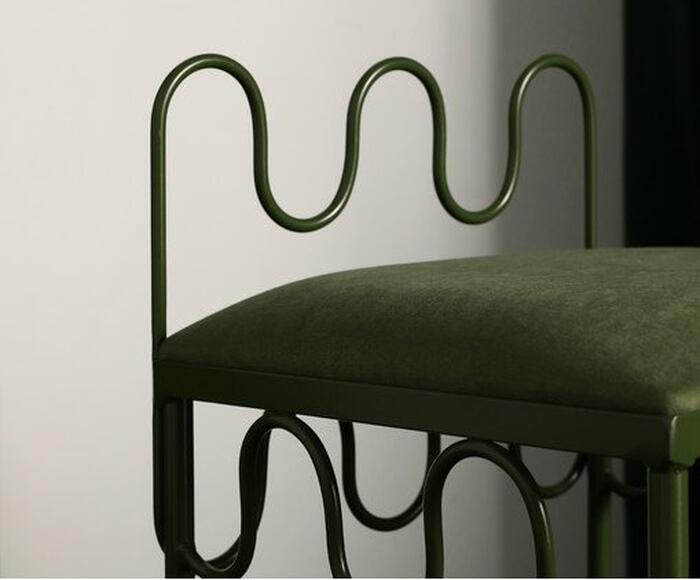 Banqueta Pop Indoor Ondas -  Verde Musgo image number 7