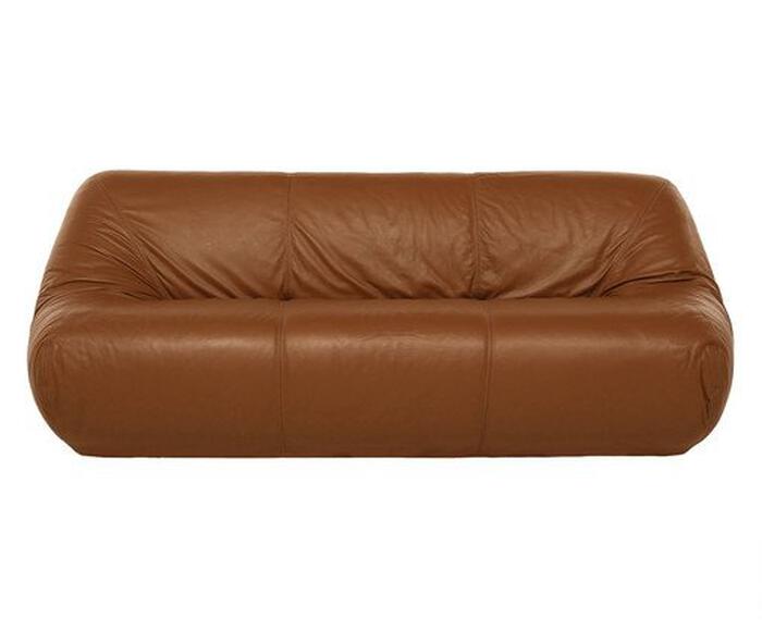 Sofa Lina Couro Caramelo M&eacute;dio - image 0