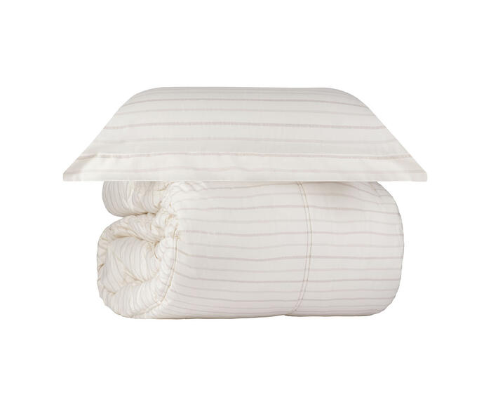 Jogo Comforter Listras Wabi 200 Fios - image 1