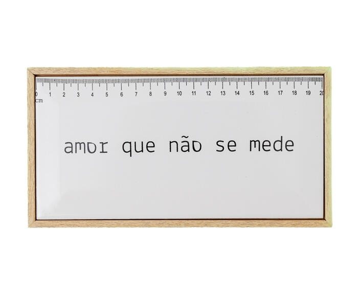 Azulejo Decorativo com Moldura "Amor que n&atilde;o se mede" - image 0