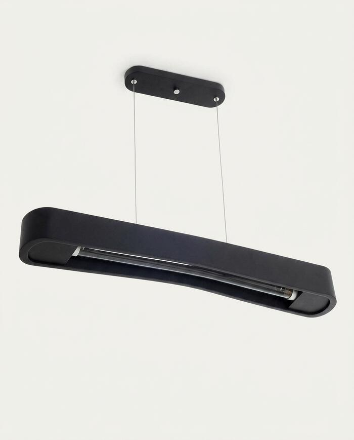Pendente Rettangolare Preto Bivolt - image 0