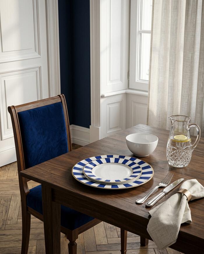 Jogo de Jantar Guidi Stripe Azul image number 2