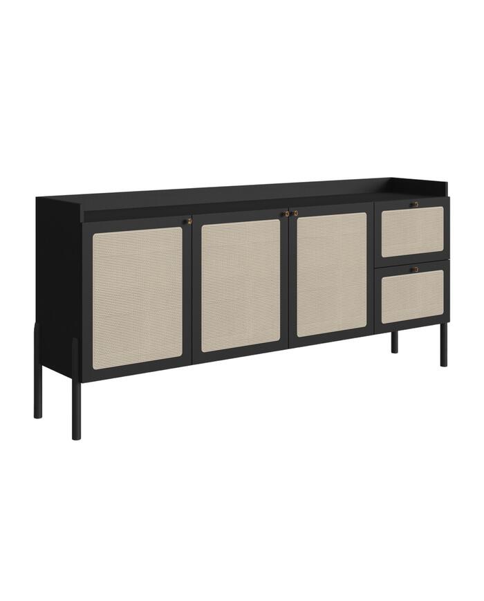 Buffet Tela Oslo Nero 3 Portas - image 0