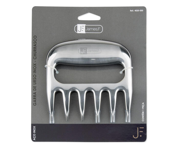 Garra para Churrasco em Inox James - Prata - image 1