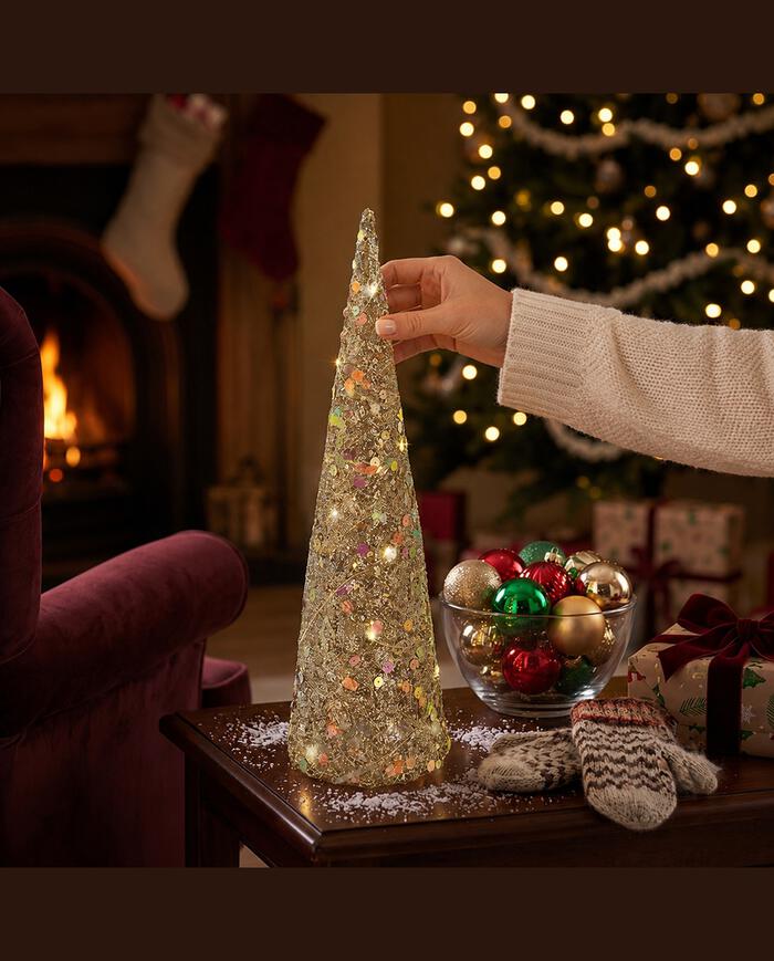 &Aacute;rvore de Natal Cone com Luz Paet&ecirc; image number 2