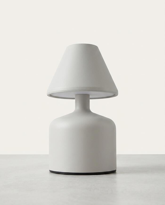 Abajur de Mesa LED Recarreg&aacute;vel Branco image number 2