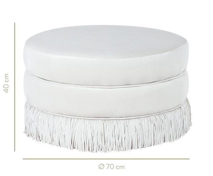 Puff Franja Disco - Off White image number 7