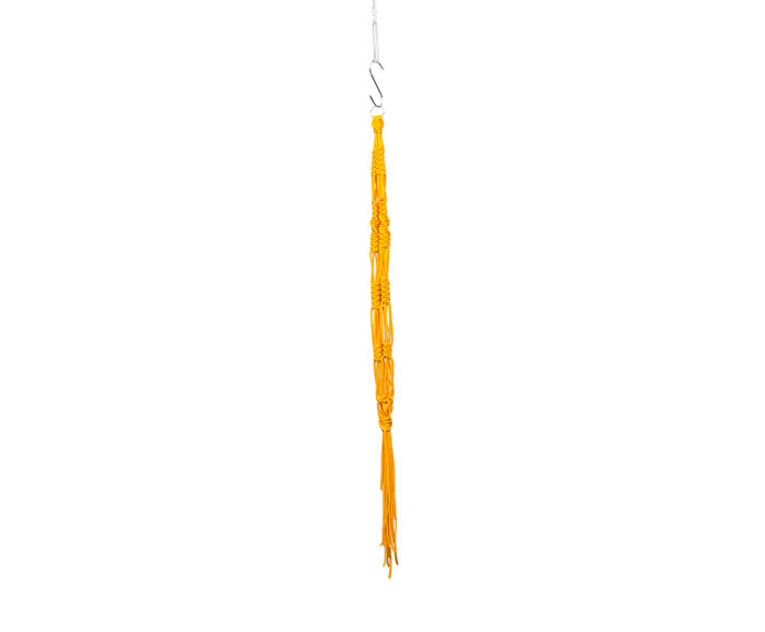 Hanger em Macram&ecirc; Dna Amarelo - image 1