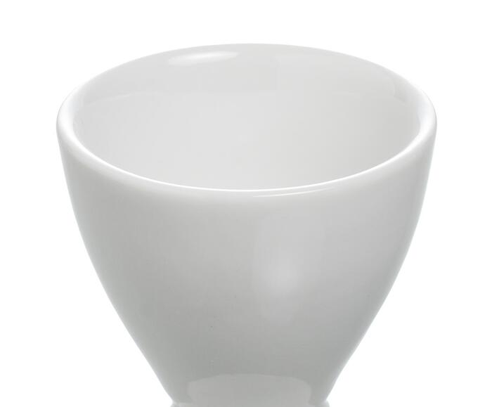 Porta ovo Blanc em porcelana branco image number 2