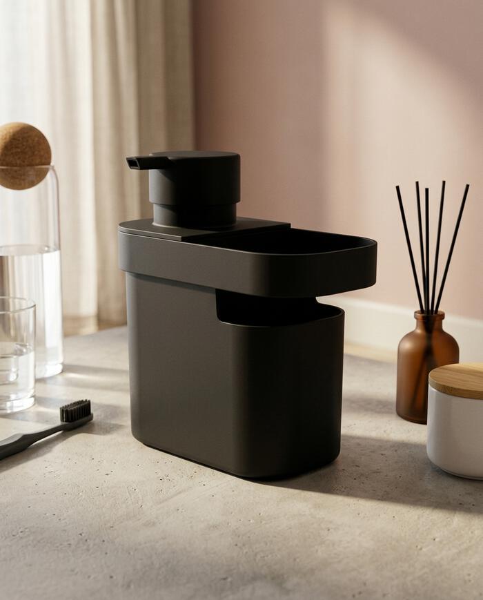 Dispenser de Detergente e Organizador Trium Preto - image 1