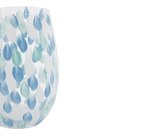 Copo em Cristal Confeti Azul image number 3