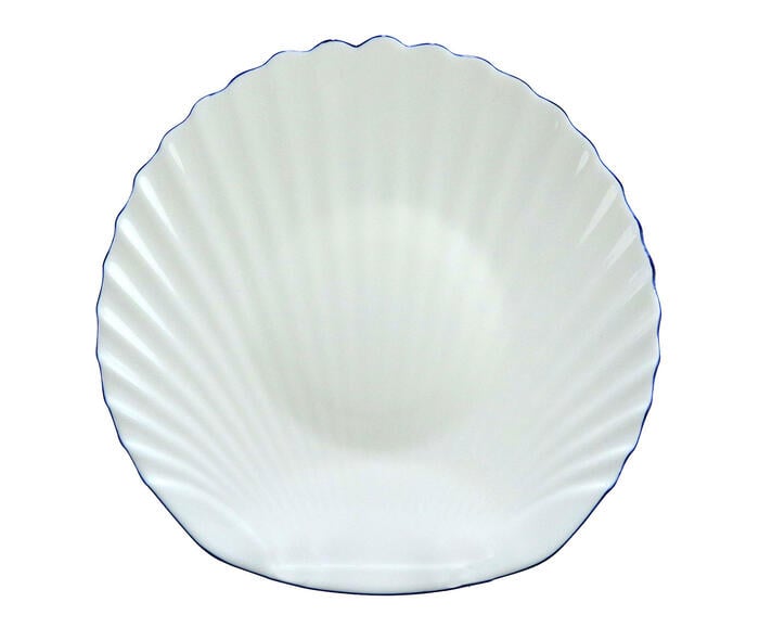 Prato para Sobremesa com Filete Azul Concha - image 0