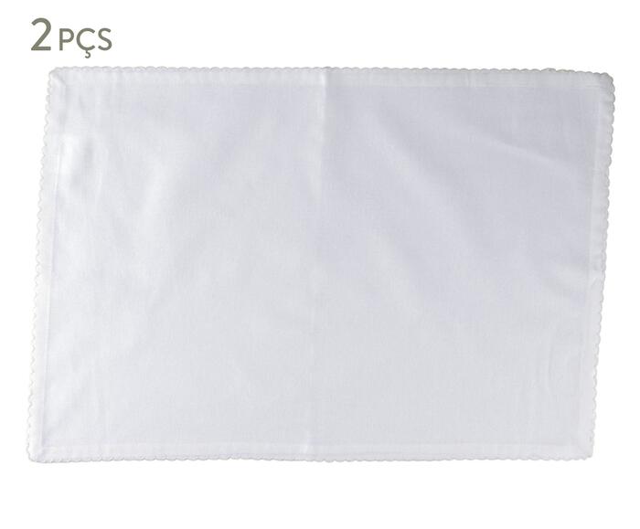 Jogo Americano Cotton Branco - image 0