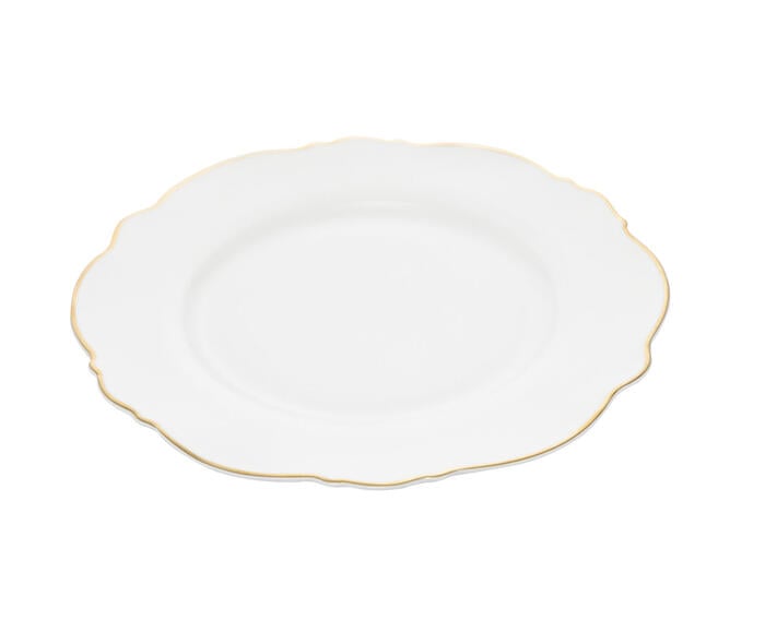 Jogo de Pratos para Sobremesa Maldivas com Fio Dourado - image 1