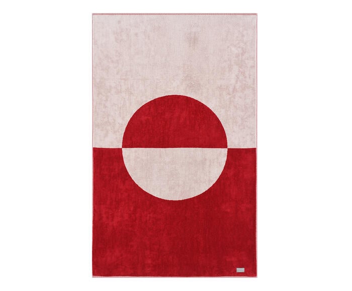 Toalha de Praia Phuket Vermelho e Off-White - image 0
