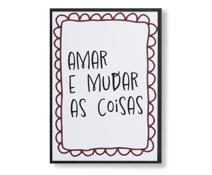 Quadro Decorativo Amar e Mudar As Coisas - image 0