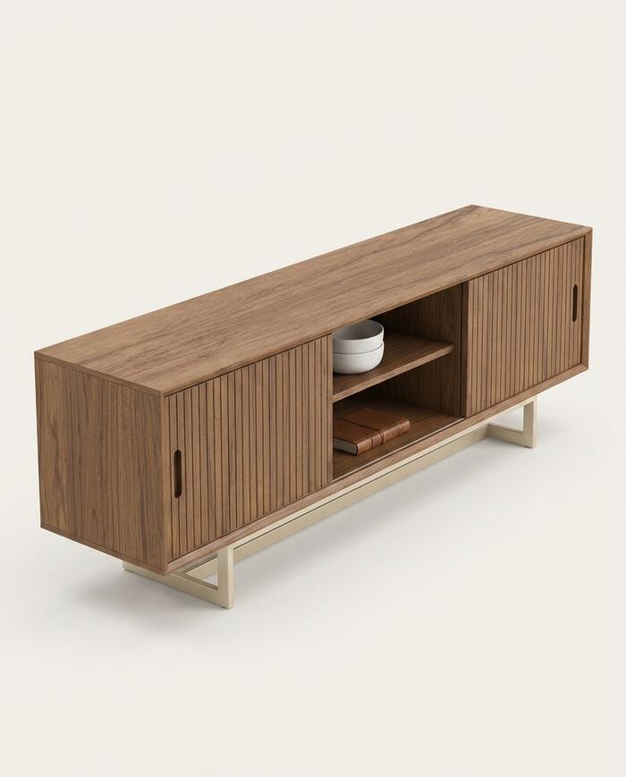 Rack Friso Castanho e Champanhe - image 1