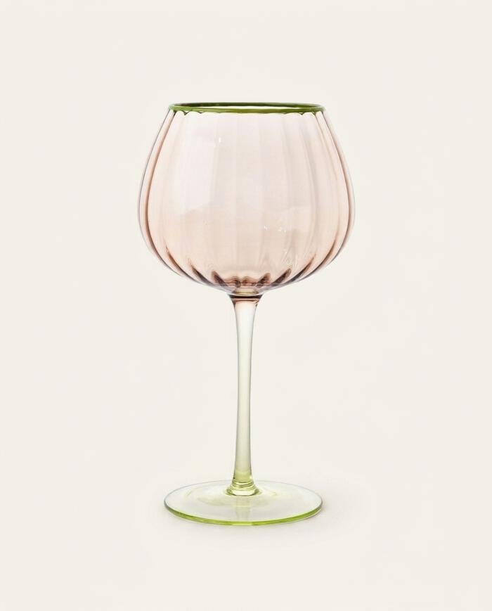 Ta&ccedil;a para Vinho &Iacute;ris Damasco e Verde - image 0