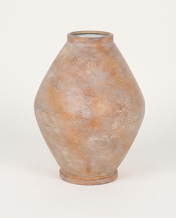 Vaso Farto em Metal Rosa image number 3