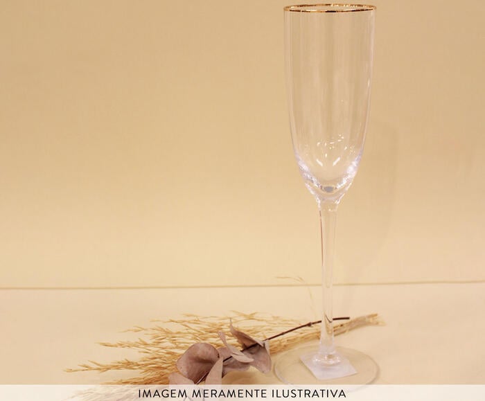 Ta&ccedil;a de Champagne Canelada Clear Glam - image 1